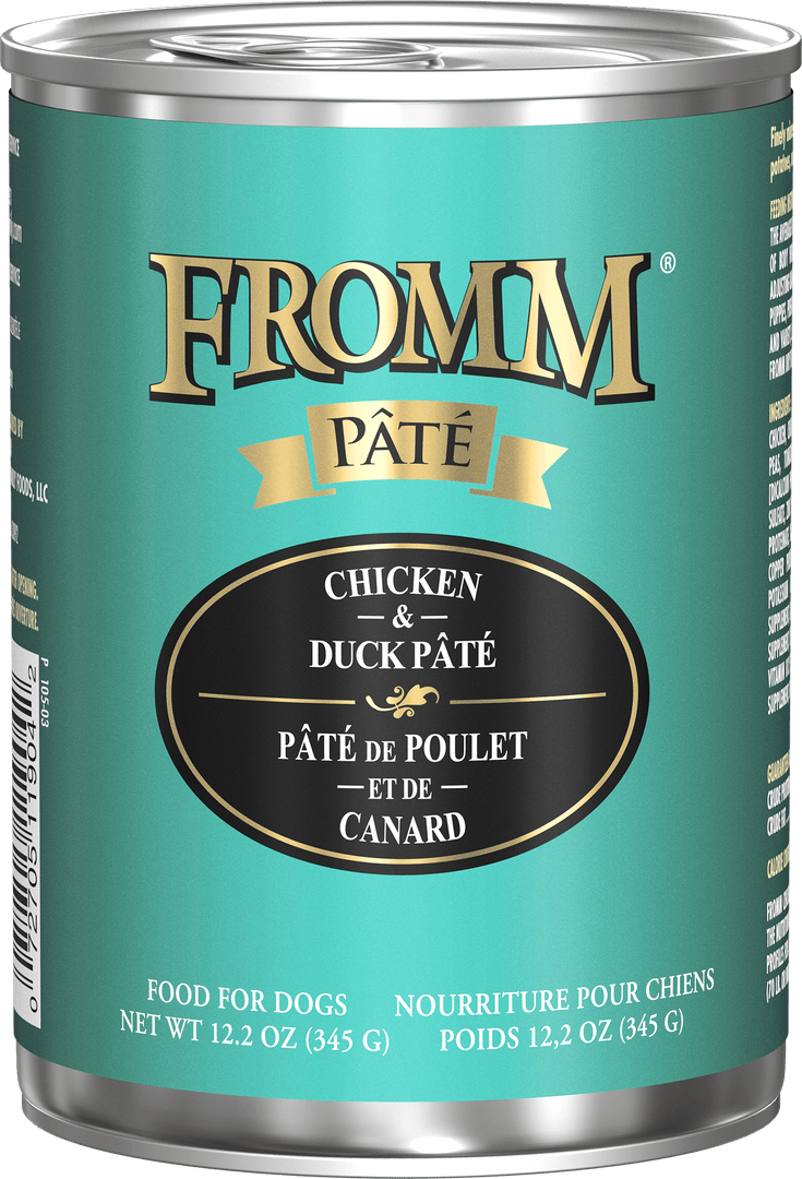Fromm Gold Sans Grains - Pâté Poulet et Canard - Nourriture Humide pour Chiens