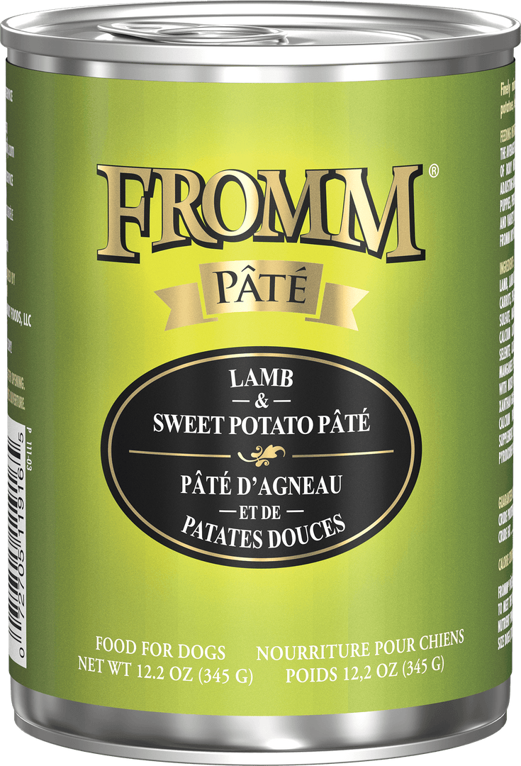 Fromm Gold Sans Grains - Pâté d'Agneau et Patates Douces - Nourriture Humide pour Chiens