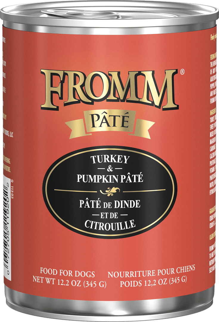 Fromm Gold Sans Grains - Pâté de Dinde et Citrouille - Nourriture Humide pour Chiens