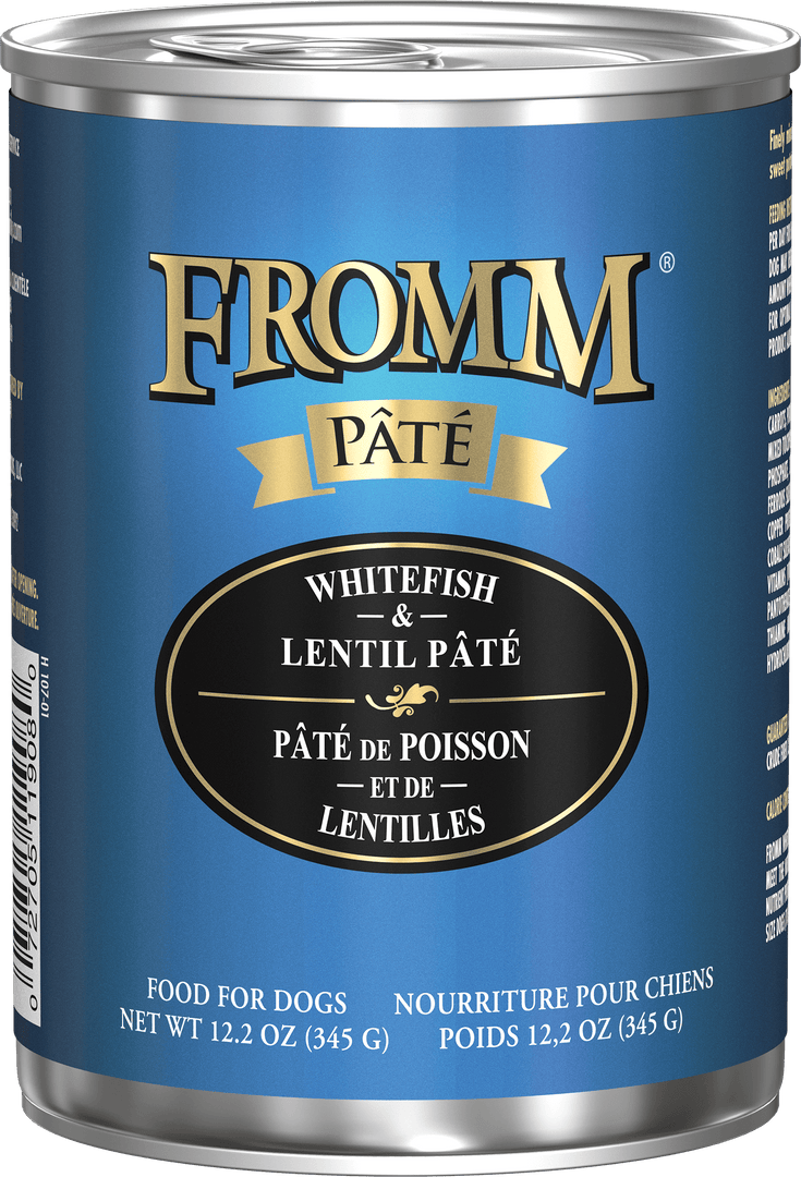 Fromm Gold Sans Grains - Pâté Poisson et Lentilles - Nourriture Humide pour Chiens