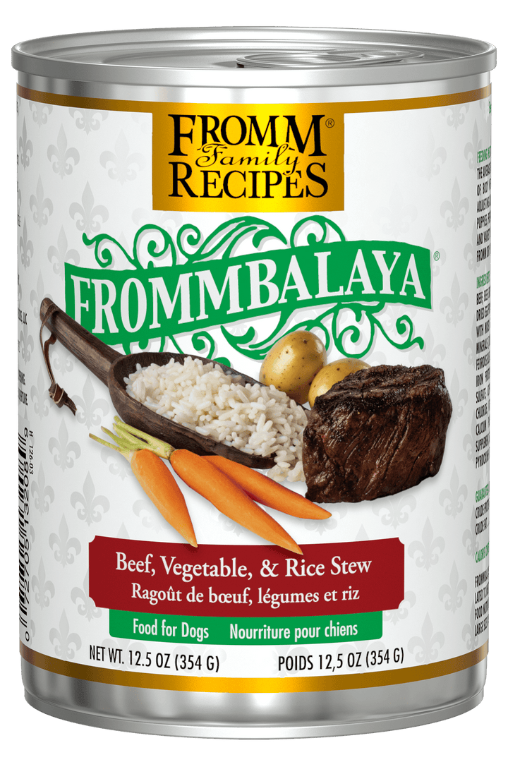 Fromm Frommbalaya - Ragoût Boeuf, Légumes et Riz - Nourriture Humide pour Chiens