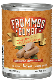 Fromm Frommbo Gumbo - Ragoût Saucisses de Poulet - Nourriture Humide pour Chiens