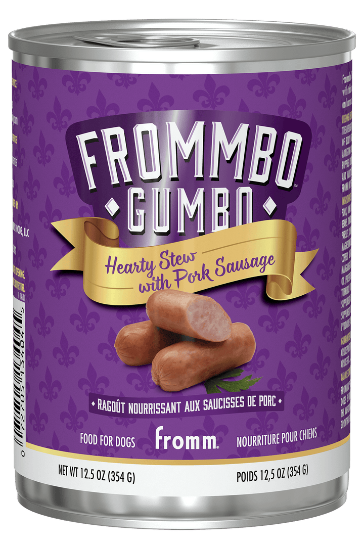 Fromm Frommbo Gumbo - Ragoût Saucisses de Porc - Nourriture Humide pour Chiens