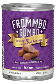 Fromm Frommbo Gumbo - Ragoût Saucisses de Porc - Nourriture Humide pour Chiens