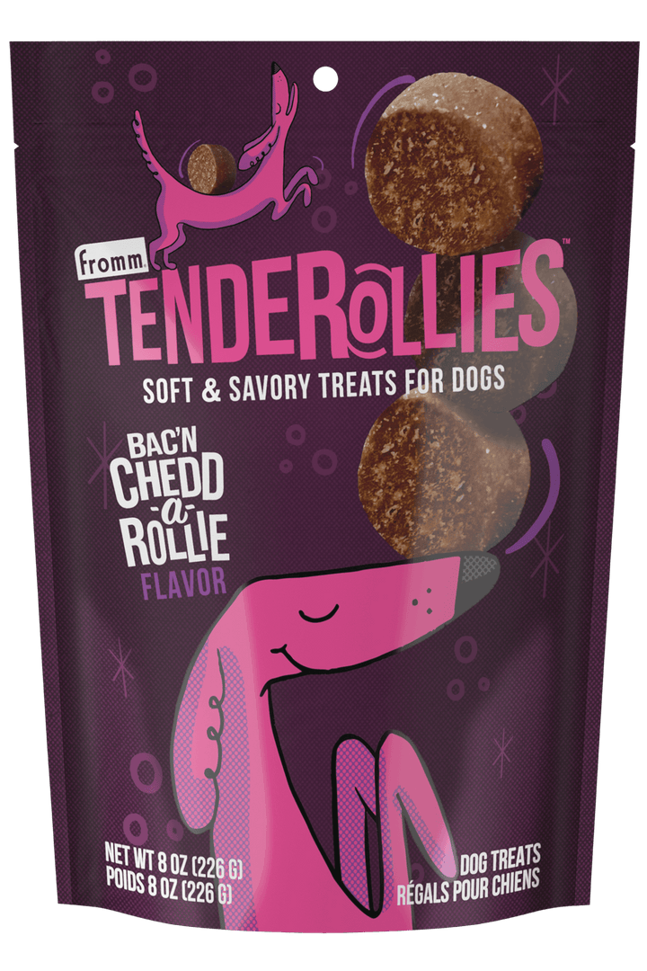 Fromm Tenderollies - Bacon et Cheddar - Gâteries Tendres pour Chiens
