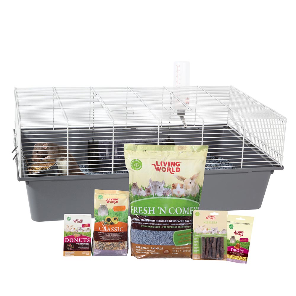 Living World - Cage Équipée - Cage pour Rats