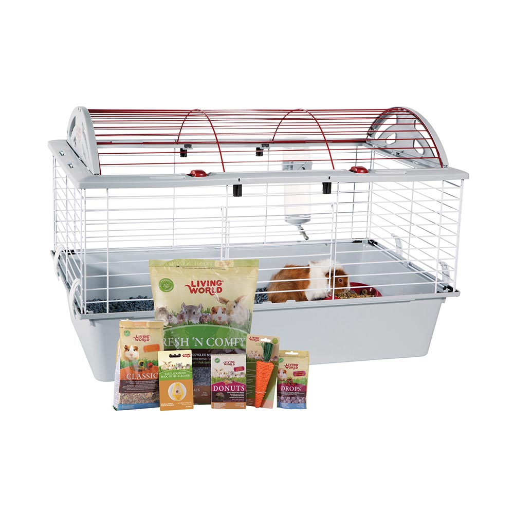 Living World - Cage Équipée de Luxe - Cage pour Cochons d'Inde
