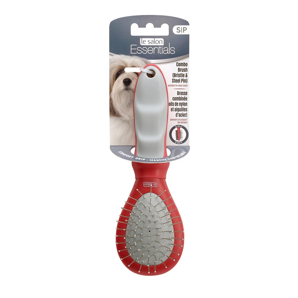 Le Salon Essentials - Brosse 2 en 1 - Brosse pour Chiens