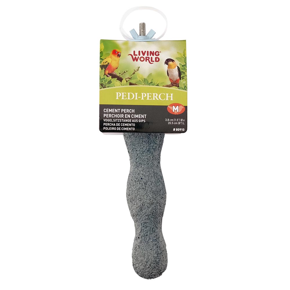 Living World - Perchoir Pedi-Perche en Ciment - Perchoir pour Oiseaux