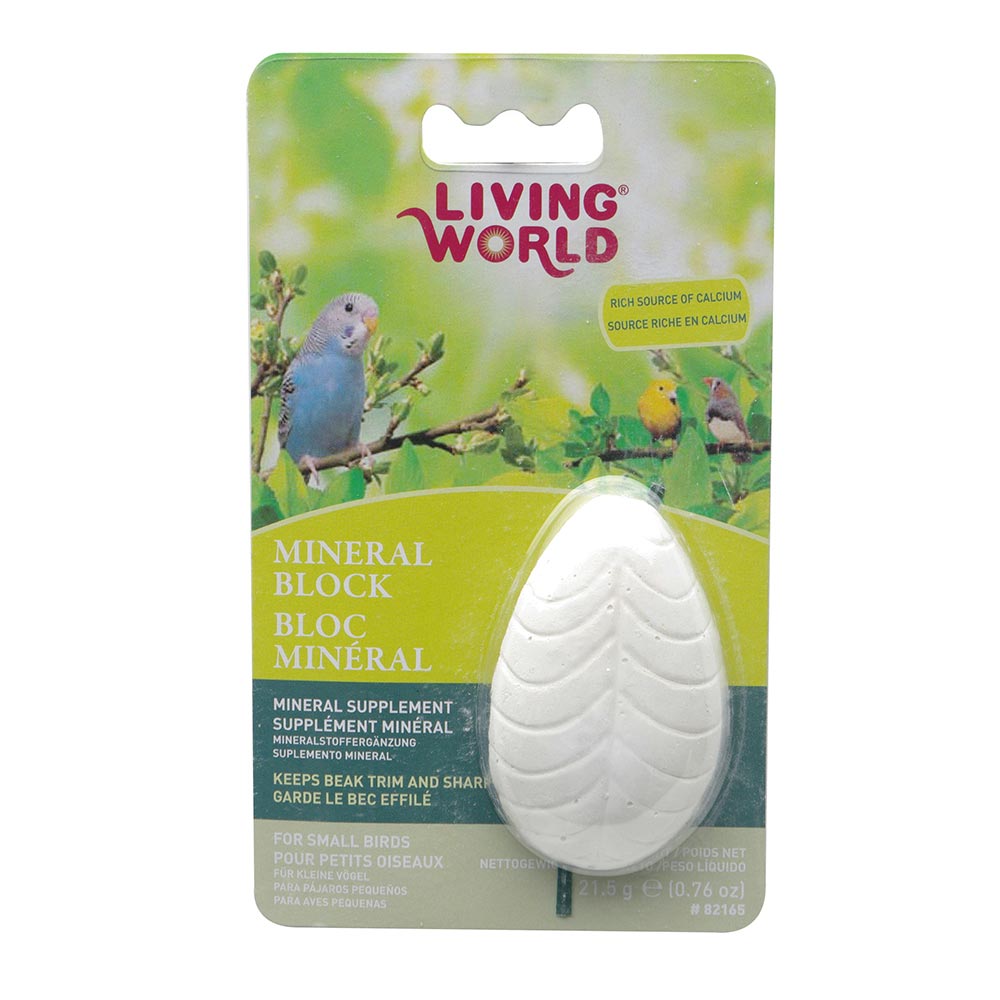 Living World - Bloc Minéral pour Petits Oiseaux - Gâteries pour Oiseaux