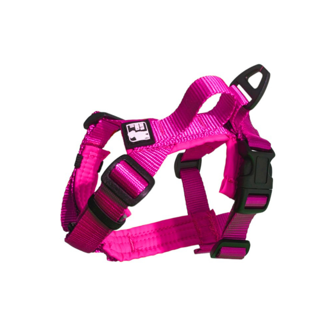 CHIEN BLANC Mini Harnais 3-12lb Rose