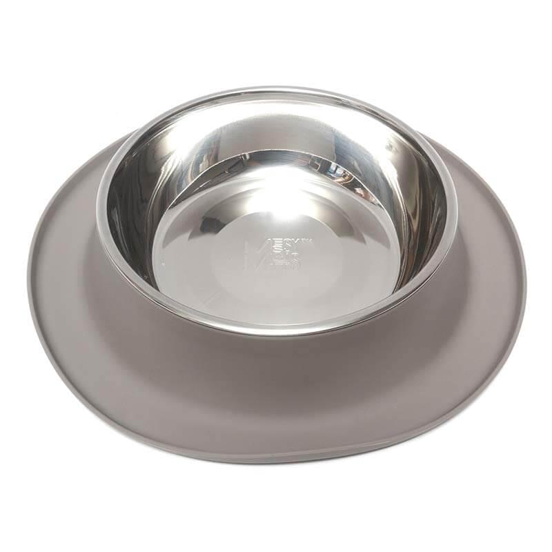 Messy Mutts - Gamelle Simple en Acier Inoxydable avec Base en Silicone - Bol pour Chiens