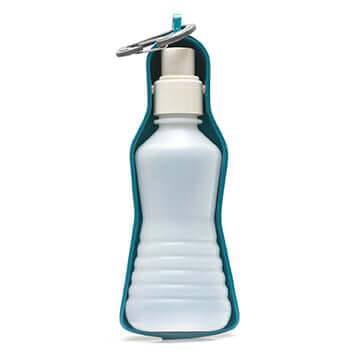 *MESSY MUTTS Abreuvoir Voyage Plastique Bleu