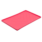 *MESSY MUTTS Tapis Travers de Métal Rouge L