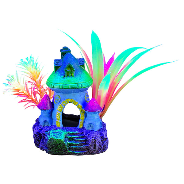 *MARINA iGlo Maison Champignons/Plantes 4" pour Aquarium