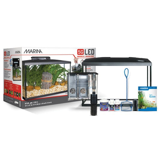 Marina - Aquarium Équipé avec Éclairage DEL - Aquarium pour Poissons