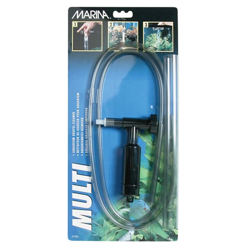 Marina - Nettoyeur de Gravier à Débit Réglable - Siphon pour Aquariums