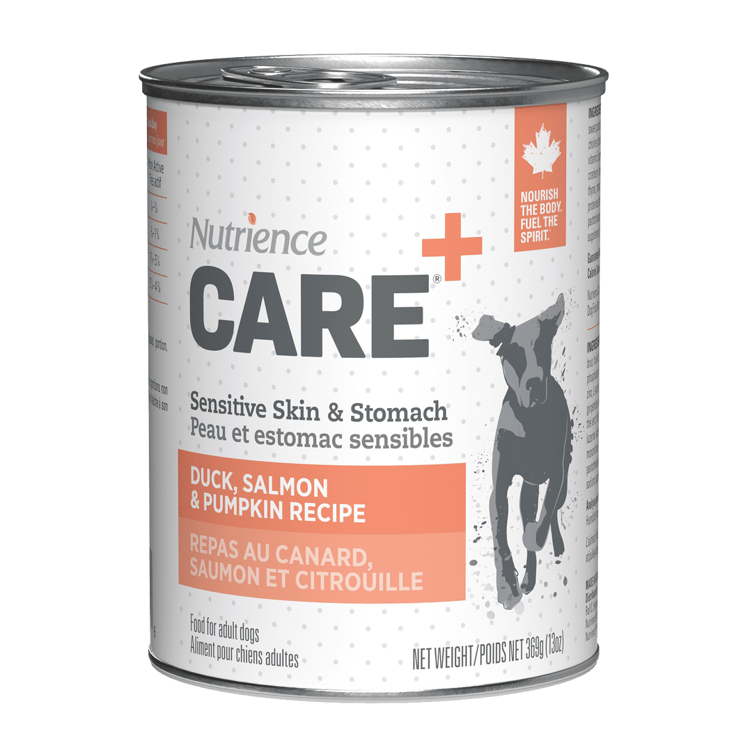 Nutrience Care - Peau et Estomac Sensibles - Pâté de Canard, Saumon et Citrouille - Nourriture Humide pour Chiens Adultes