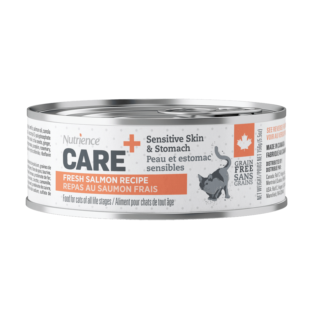 Nutrience Care - Chat Peau et Estomac Sensibles, Pâté de Saumon - Nourriture Humide Sans Grains pour Chats