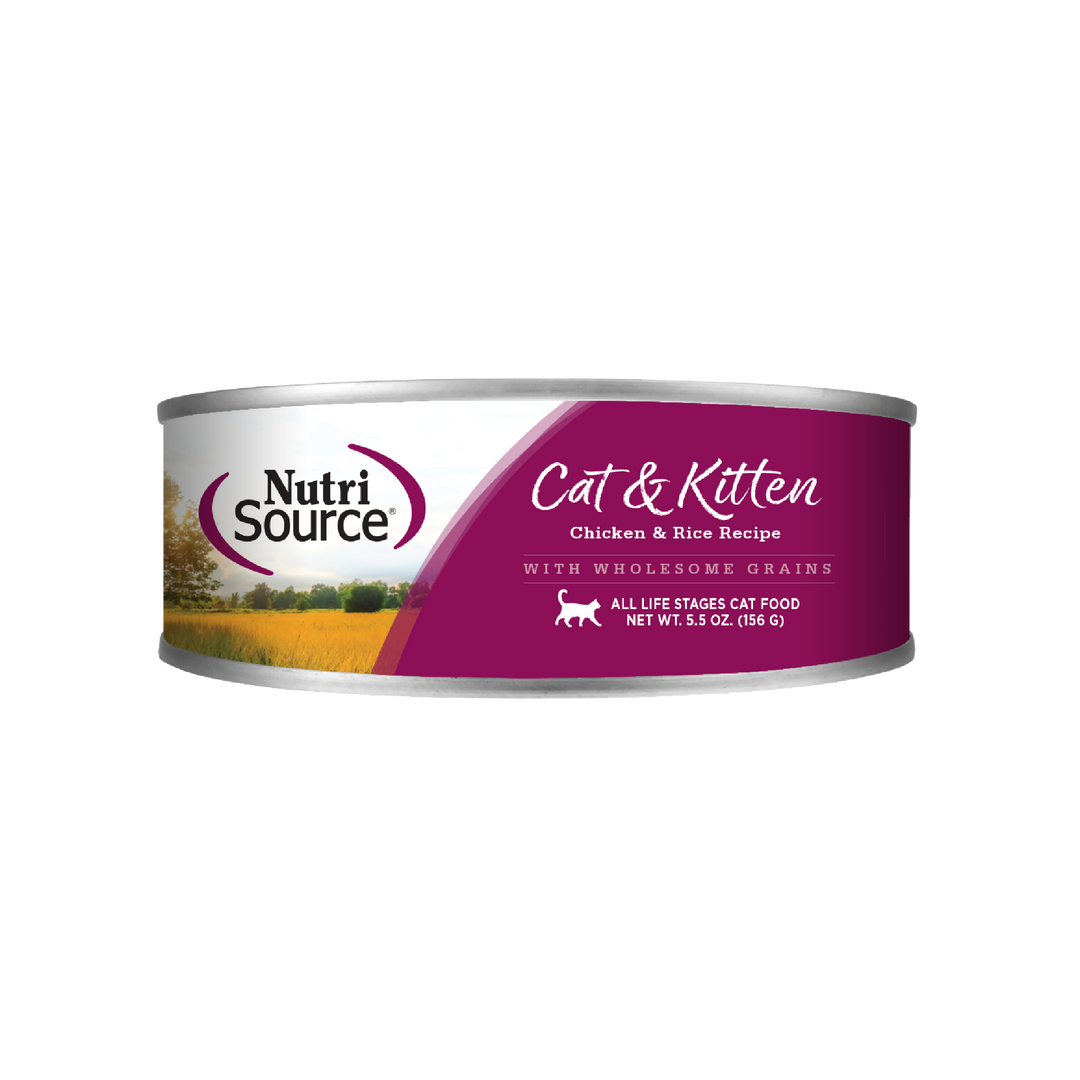 NutriSource - Chat & Chaton Pâté de Poulet et Riz - Nourriture Humide pour Chats