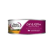 NutriSource - Chat & Chaton Pâté de Poulet et Riz - Nourriture Humide pour Chats