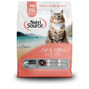 NutriSource - Chat & Chaton Ocean Select Truite, Poisson Blanc et Saumon - Nourriture Sèche Sans Grains pour Chats