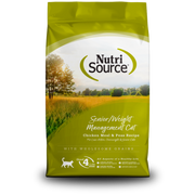 NutriSource - Gestion du Poids, Poulet et Pois - Nourriture Sèche pour Chats Seniors