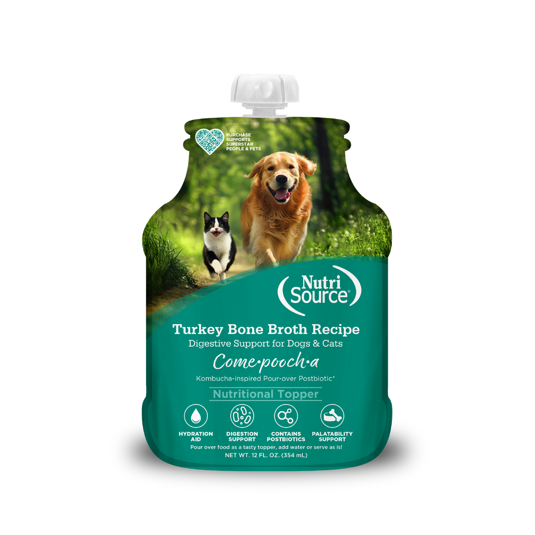 NutriSource Come-Pooch-A - Bouillon d’Os de Dinde - Complément Alimentaire pour Chiens en Sachet