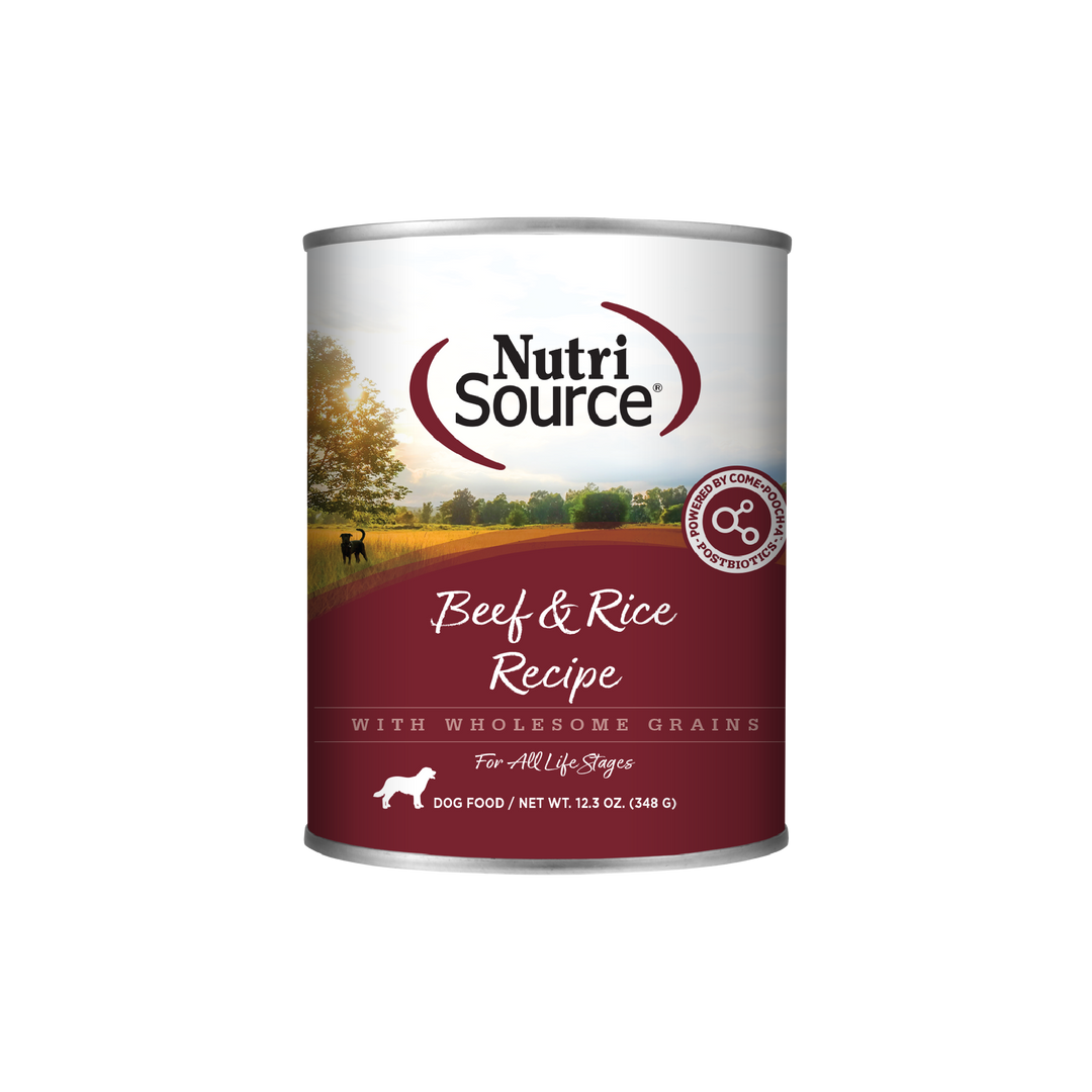 NutriSource - Pâté Boeuf et Riz - Nourriture Humide pour Chiens