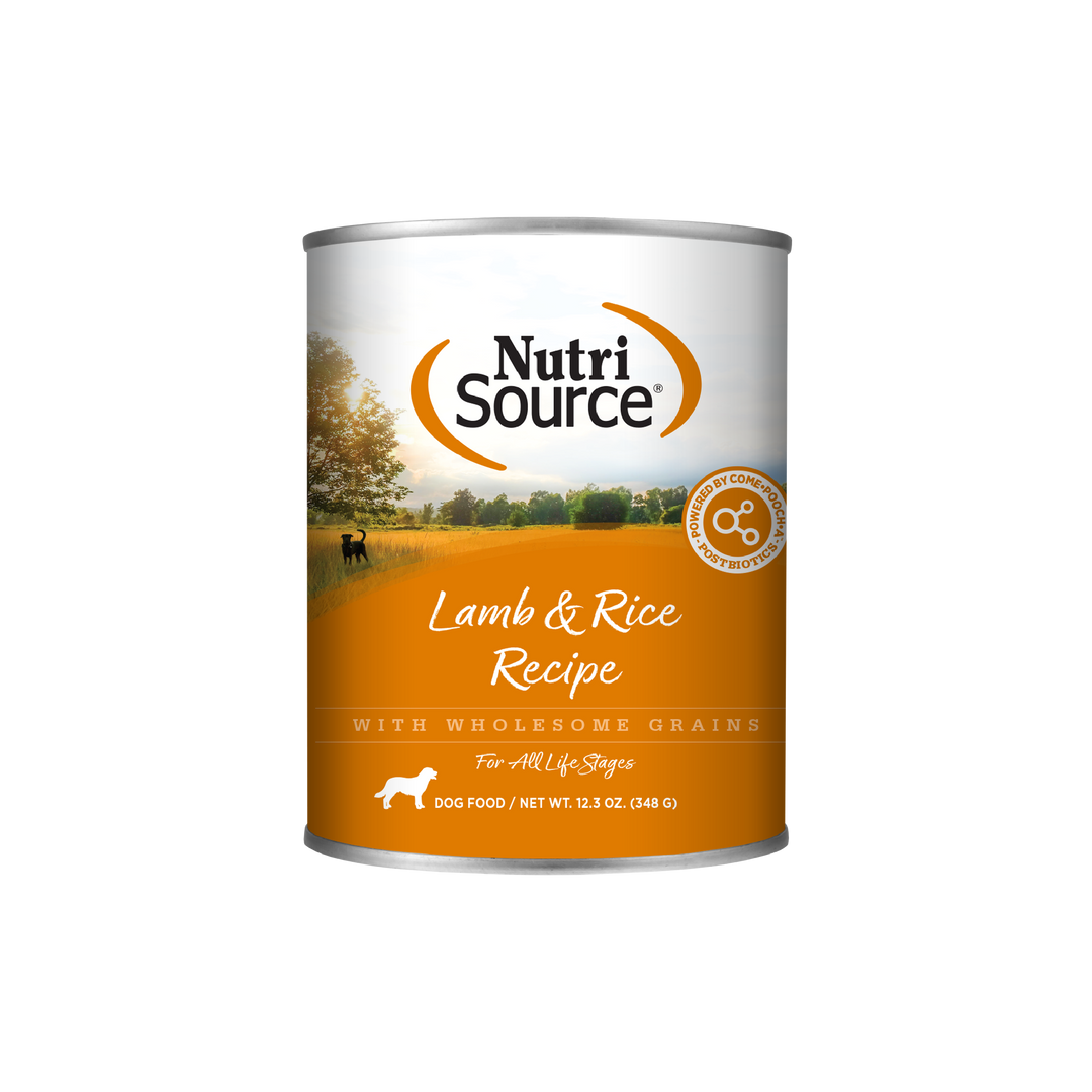 NutriSource - Chien Pâté d'Agneau et Riz - Nourriture Humide pour Chiens