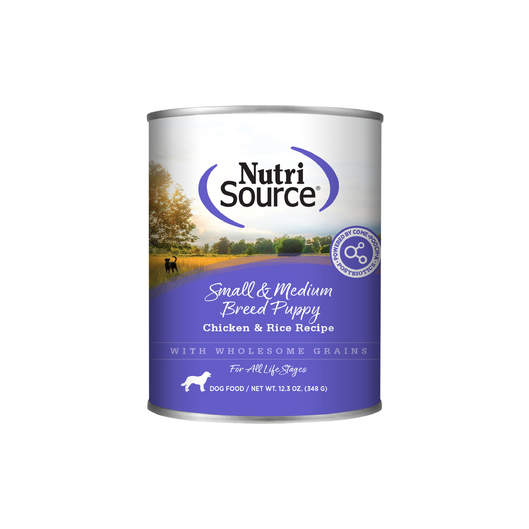 NutriSource - Chiot et Petite Race Pâté de Poulet et Riz - Nourriture Humide pour Chiens