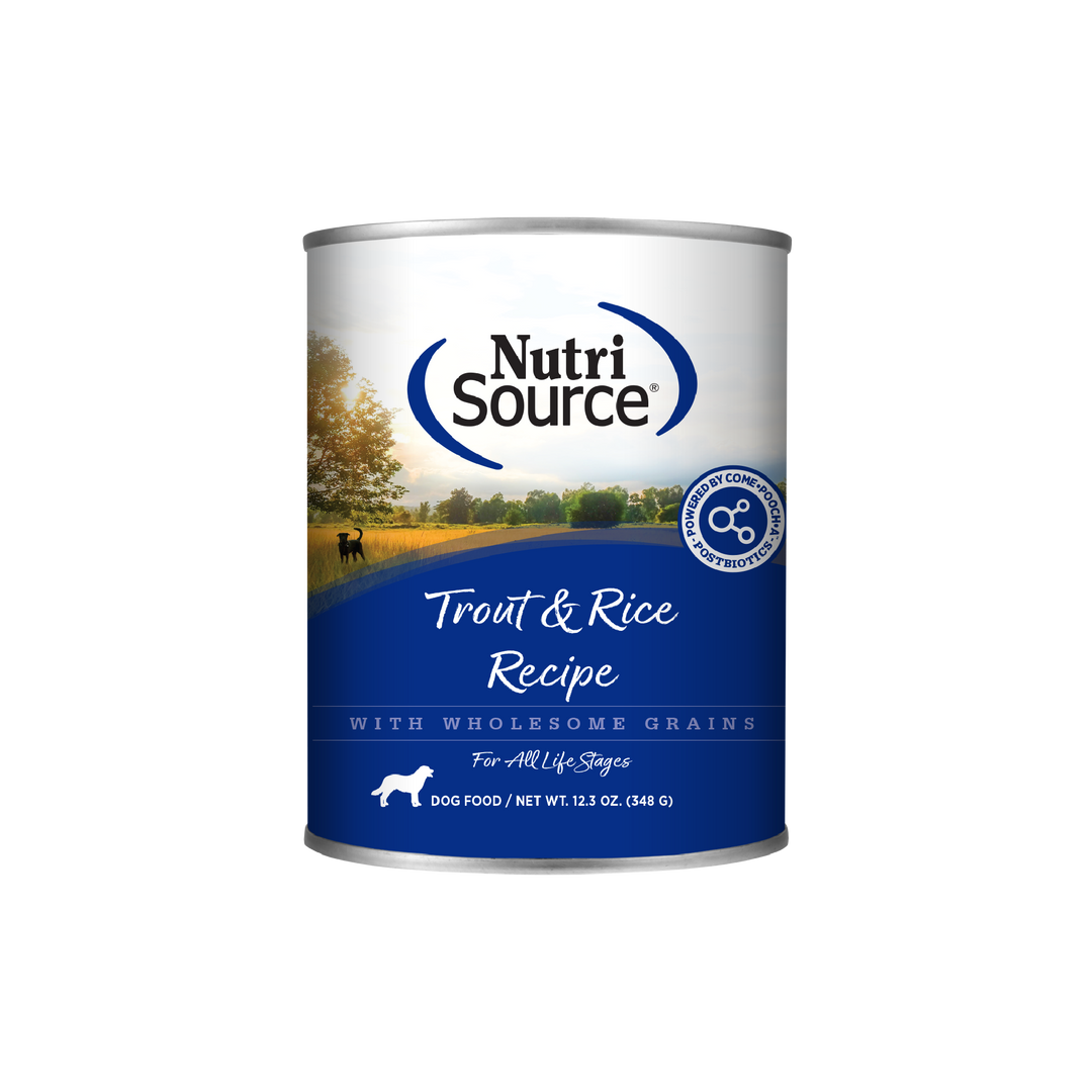 NutriSource - Chien Pâté de Truite et Riz - Nourriture Humide pour Chiens