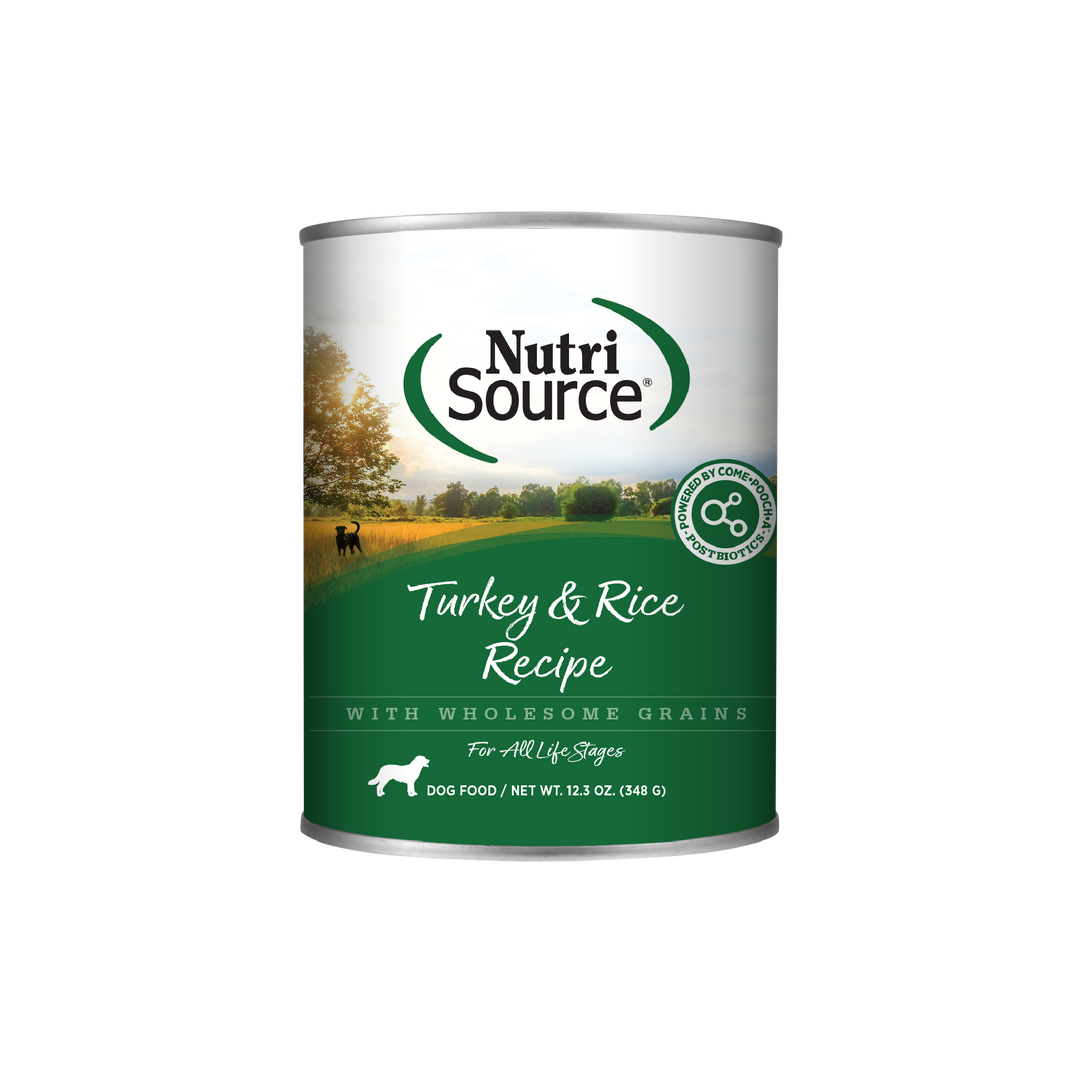 NutriSource - Dinde et Riz - Nourriture Humide en Pâté pour Chiens