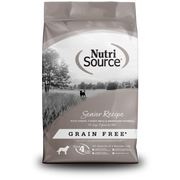NutriSource Sans Grains - Dinde et Poisson Menhaden - Nourriture Sèche pour Chiens Seniors 7+ Ans