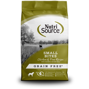 NutriSource Sans Grains - Petites Bouchées Poulet et Pois - Nourriture Sèche pour Chiens