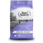 NutriSource - Chiot Petite et Moyenne Race Dinde et Poisson Blanc - Nourriture Sèche Sans Grains pour Chiens