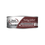 NutriSource - Turkey Select - Dinde et Foie de Dinde - Nourriture Humide Sans Grains en Pâté pour Chats & Chatons