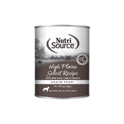 NutriSource Sans Grains - Pâté High Plains Select (Boeuf, Porc, Agneau et Venaison) - Nourriture Humide pour Chiens