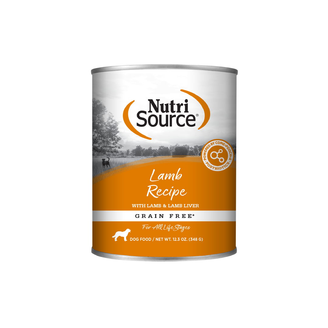 NutriSource Sans Grains - Pâté Agneau et Foie d'Agneau - Nourriture Humide pour Chiens