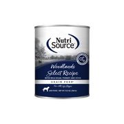 NutriSource Sans Grains - Pâté Woodlands Select (Bison, Dinde et Foie de Porc) - Nourriture Humide pour Chiens