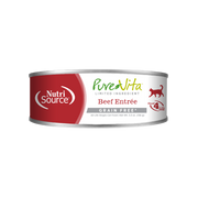NutriSource PureVita - Chat Pâté de Boeuf à Ingrédients Limités - Nourriture Humide Sans Grains pour Chats