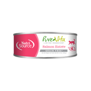 NutriSource PureVita - Chat Pâté de Saumon à Ingrédients Limités - Nourriture Humide Sans Grains pour Chats