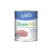 NutriSource PureVita - Chien Pâté de Dinde à Ingrédients Limités - Nourriture Humide Sans Grains pour Chiens