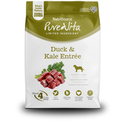 NutriSource PureVita - Chien Canard et Chou Frisé - Nourriture Sèche à Ingrédients Limités Sans Grains pour Chiens