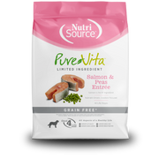 NutriSource PureVita Sans Grains - Saumon et Pois - Nourriture Sèche à Ingrédients Limités pour Chiens