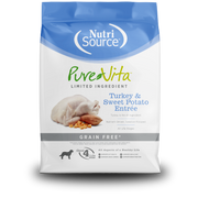 NutriSource PureVita - Chien Dinde et Patate Douce - Nourriture Sèche à Ingrédients Limités Sans Grains pour Chiens