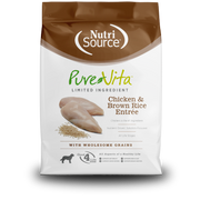 NutriSource PureVita - Poulet et Riz Brun - Nourriture Sèche à Ingrédients Limités pour Chiens