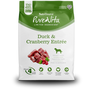 NutriSource PureVita - Chien Canard et Canneberge - Nourriture Sèche à Ingrédients Limités pour Chiens