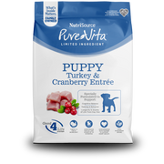 NutriSource PureVita - Chiot Dinde et Canneberge - Nourriture Sèche à Ingrédients Limités pour Chiens