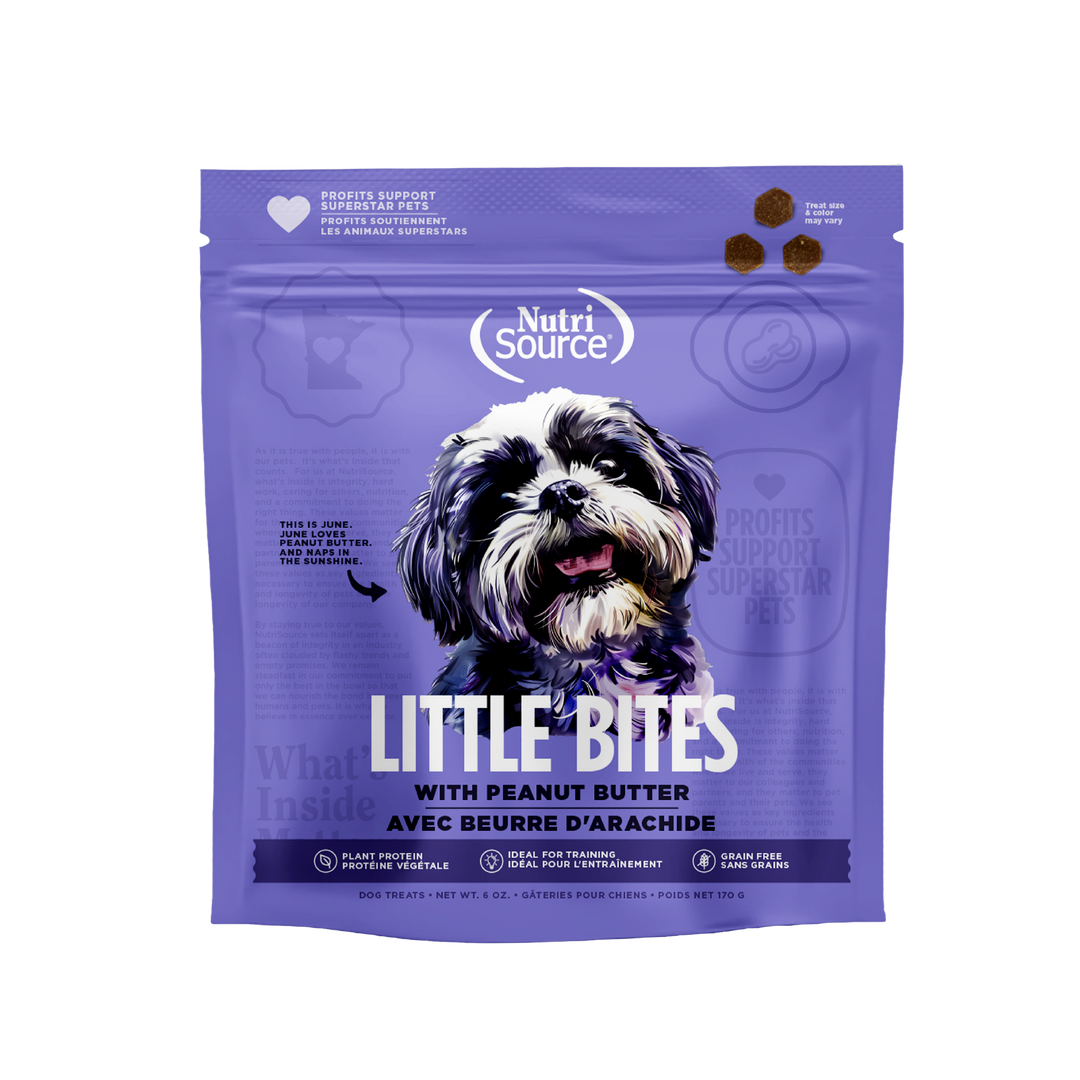 NutriSource - Petites Bouchées de Beurre d'Arachide - Gâteries d'Entraînement pour Chiens